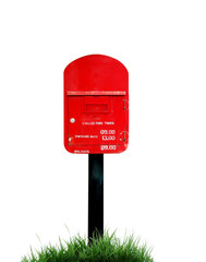red postbox isolated