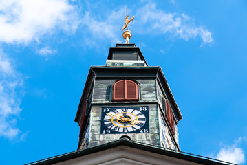 Tower of  City-hall in Ljubljana, Slovenia.
