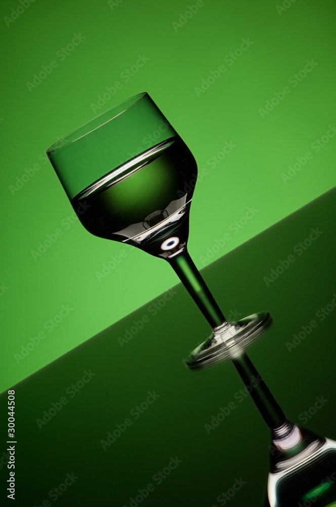 Wall mural wine glass