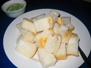 Thai Roasted bread with custard