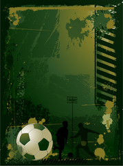 green soccer background illustration - 30049932