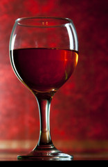 Glass of red wine