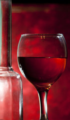 Glass of red wine