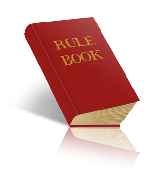 Red Rule Book - hard cover thick pages