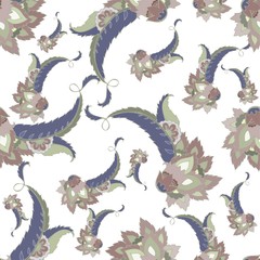 Seamless background from a paisley ornament