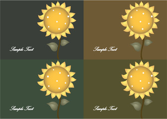 Four Sun Flowers