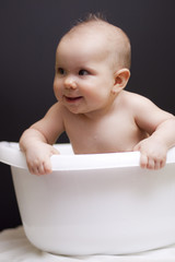 Fun baby bath