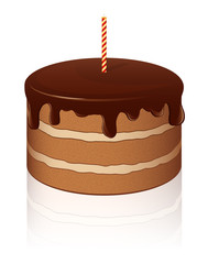 Vector Chocolate cake