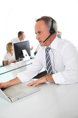 Fototapeta premium Customer service people on the phone