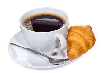 coffee and croissant