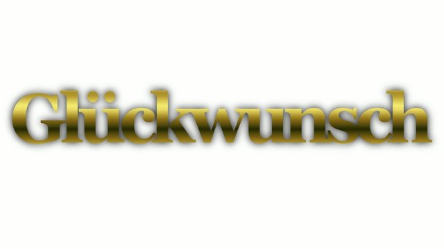 Gl&uuml;ckwunsch