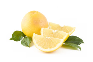 Fresh white grapefruits