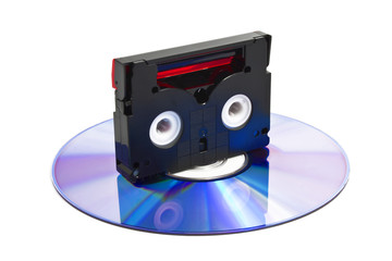 Mini DV cassette and digital disc