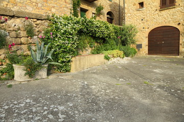 Fototapeta na wymiar Śródziemnego, patio, Toskania