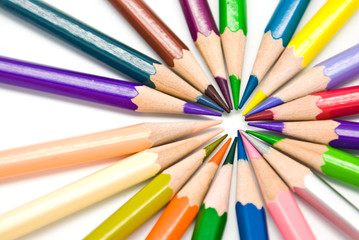 Naklejka premium color pencils