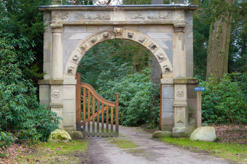 stone arch gate