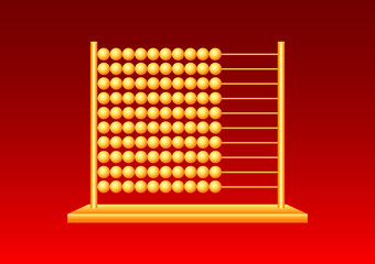 Gold abacus