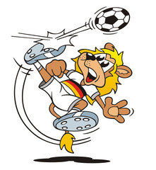 Naklejka premium Soccer Lion Germany