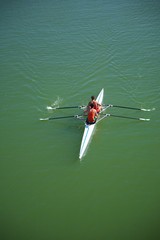canoe at Guadalquivir river © Q