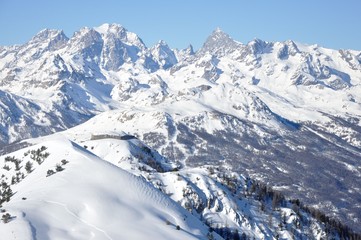 Obraz premium montagne blanche