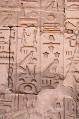 Hieroglyphs on the wall