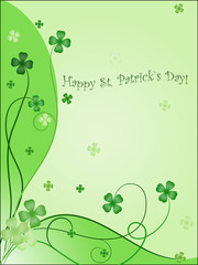 design of greening card to st. patrick`s day
