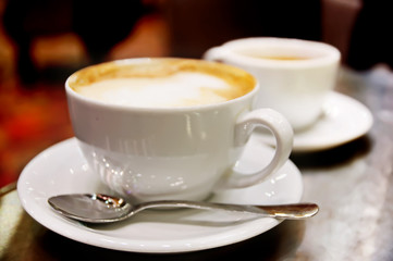Cup of coffee cappuccino