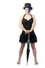 Woman Wearing a Top hat