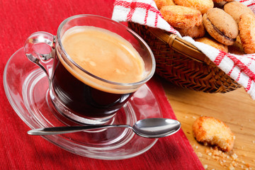 Morning coffee and cookies