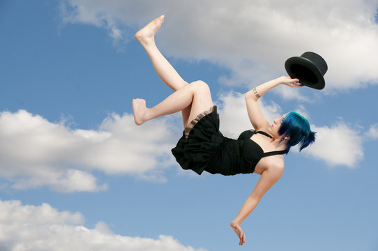 Woman Wearing a Top hat