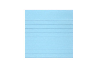 Blue lined post-it