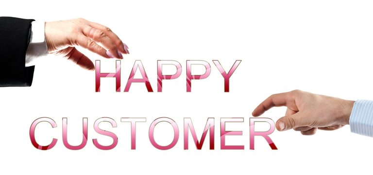 Happy customer words