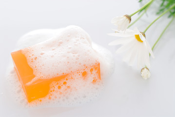 花と石鹸