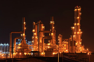 Fototapeta premium oil refinery factory