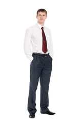 Handsome young businessman