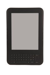 modern e-reader blank screen isolated