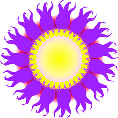 The flower sun