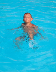 boy swimming