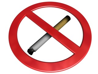 panneau d’interdiction de fumer