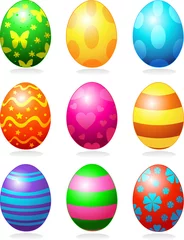 Zelfklevend Fotobehang Easter eggs © Anna Velichkovsky