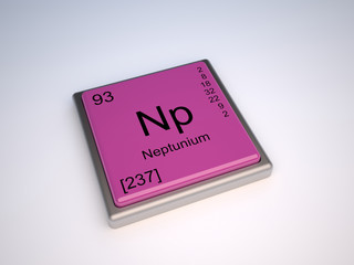 Neptunium chemical element of the periodic table with symbol Np