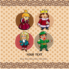 medieval people card