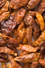 Kleine getrocknete Chilischoten