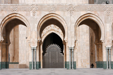 Fototapeta na wymiar Meczet Hassana II A Casablance