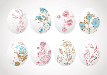 Easter floral egg