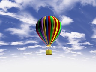 Ballon am  Himmel