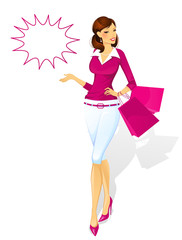 Shopping woman