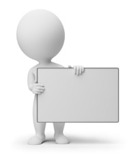 3d small people - empty board