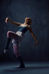 Fototapeta na wymiar Attractive modern ballet dancer