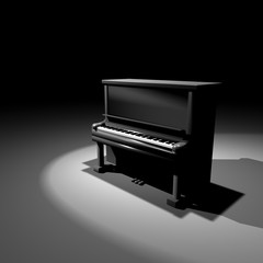 piano isometric stage artistic